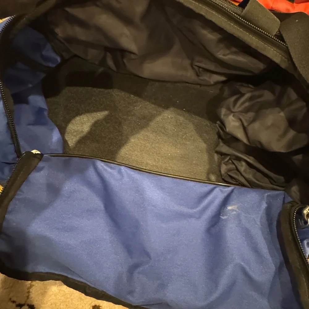 Nike Blue and Black Duffel Bag